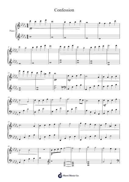 Confession Sheet Music by Falcom Sound Team JDK-Arr.Marzel Kylepys