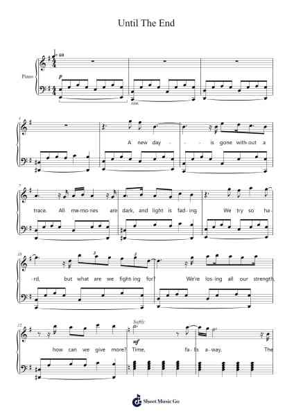 Until The End Sheet Music by Casey Lee Williams-Arr.Aumeo Glennrine