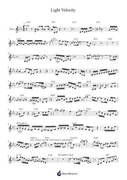 Gran Turismo 3 - Light Velocity Sheet Music by Isamu Ohira-Arr.Matlas