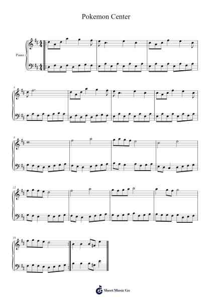 Pokemon Center Sheet Music by GAME FREAK-Arr.Leiflance Bessvian
