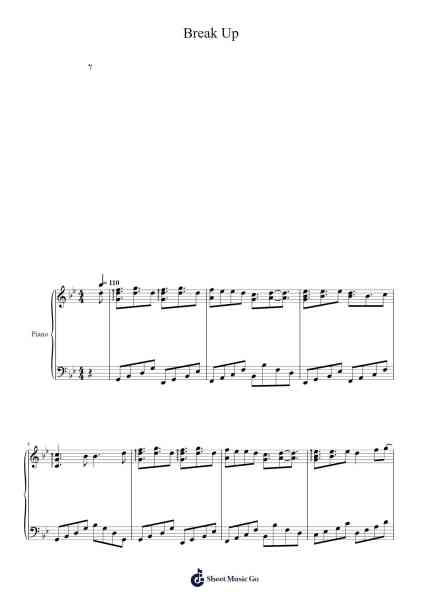 Break Up Sheet Music by undefined-Arr.Urrite