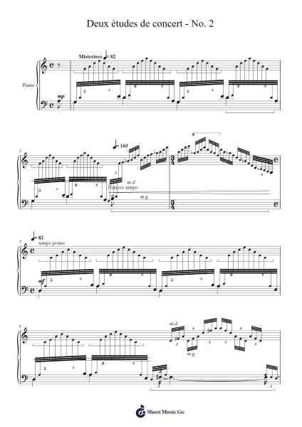 Deux études de concert - No. 2 Sheet Music by Alex Halme-Arr.Rydiah