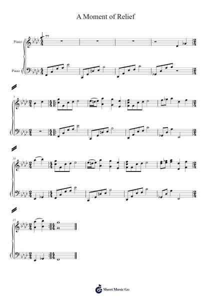 A Moment of Relief (Save Room Theme) Sheet Music by undefined-Arr.Blyret Jimlor