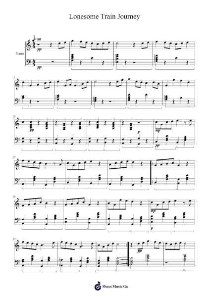 Lonesome Train Journey Sheet Music by undefined-Arr.Dalclark Wenholt
