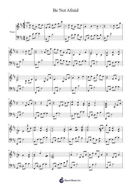 Be Not Afraid Sheet Music by Bob Dufford-Arr.Jobnold