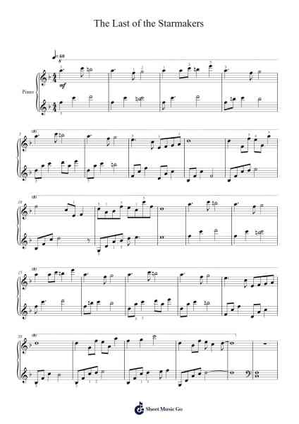 The Last of the Starmakers Sheet Music by John Scott-Arr.Browneclaude Petmond