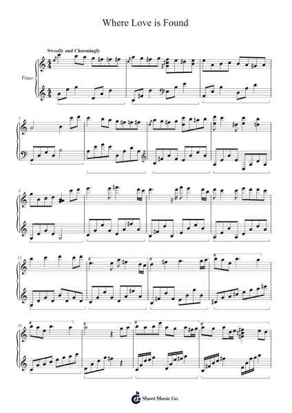 Where Love is Found Sheet Music by Kevin Li-Arr.Geward Mansloyd