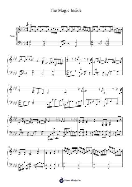 The Magic Inside Sheet Music by Northyy-Arr.Toutpeg