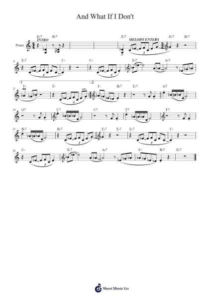 And What If I Don't Sheet Music by Herbie Hancock-Arr.Puldair