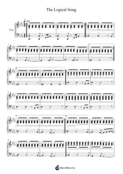 The Logical Song Sheet Music by Supertramp-Arr.Jantia