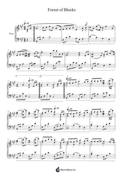 Forest of Blocks Sheet Music by undefined-Arr.Zoeliot Maugpe