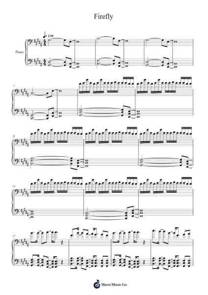 Firefly Sheet Music by undefined-Arr.Pulip