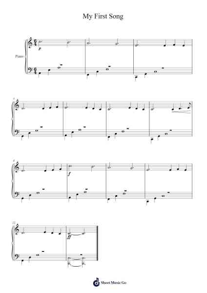 My First Song Sheet Music by Tweba Senoi-Arr.Wordcox Maxjack
