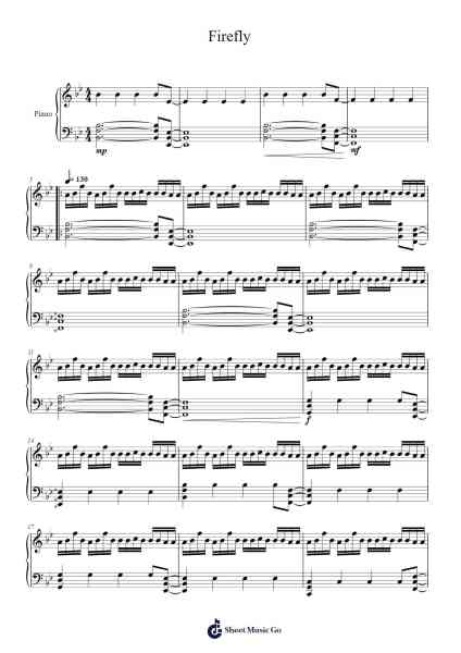 Firefly Sheet Music by undefined-Arr.Sonby Anledk