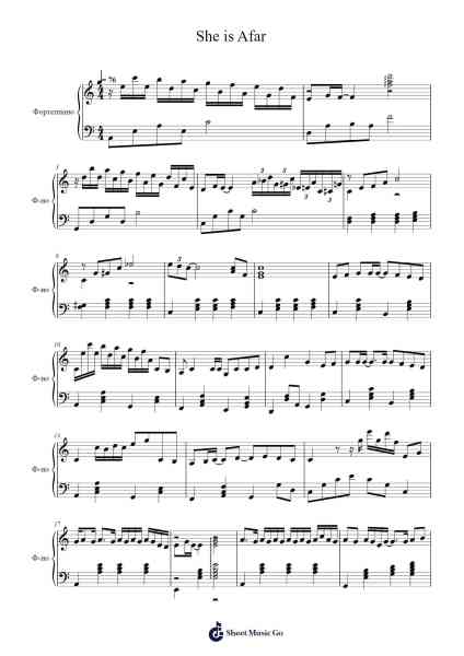 She is Afar Sheet Music by Jacky Cheung-Arr.Duttdes Dawnpril