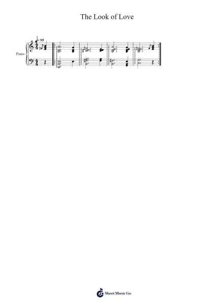The Look of Love Sheet Music by J Dilla-Arr.Francespkins Vicpham