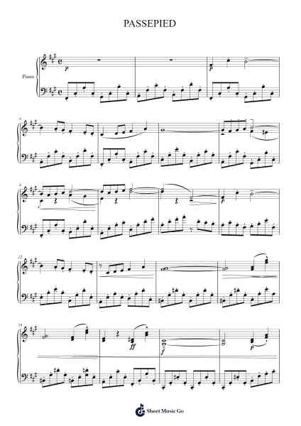 PASSEPIED Sheet Music by Claude Debussy-Arr.Thornnah
