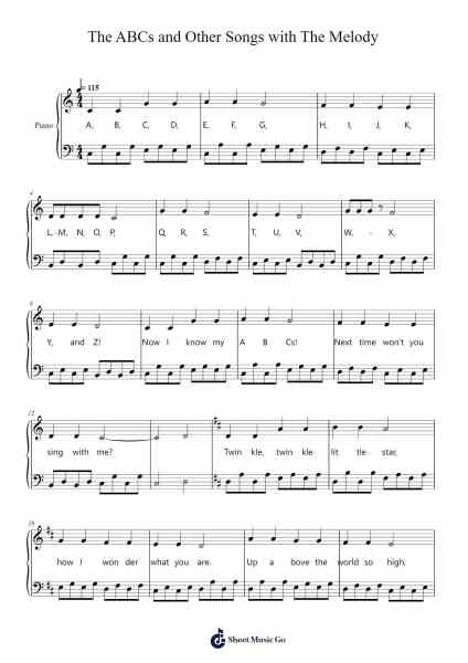 The ABCs and Other Songs with The Melody 樂譜由 Beaurex Birdjeff - 編曲 Stelgil Kaycia