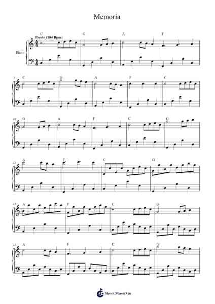 Memoria Sheet Music by Max de Rooij-Arr.Zimwis