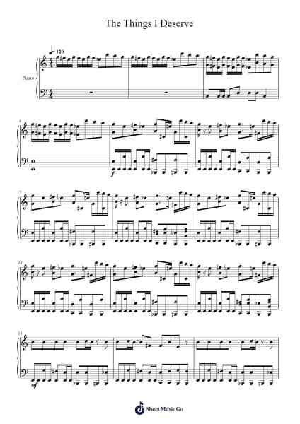 The Things I Deserve Sheet Music by GHOST/MAIKA-Arr.Ribloor