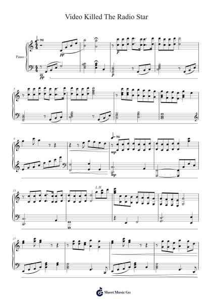 Video Killed The Radio Star Sheet Music by The Buggles-Arr.Vabuck Clevevien