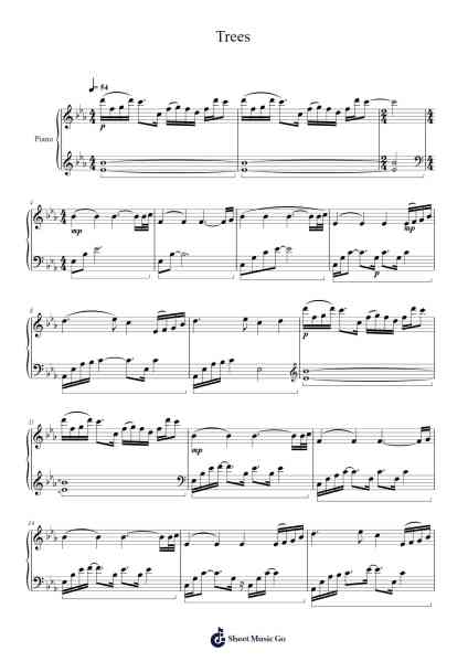 Trees Sheet Music by undefined-Arr.Warge