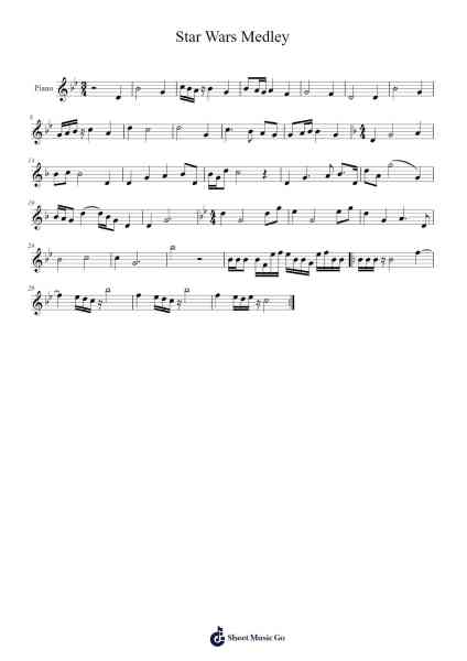 Star Wars Medley Sheet Music by John Williams-Arr.Marmo