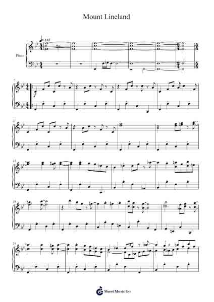 Super Paper Mario: Mount Lineland Sheet Music by Naoko Mitome/Chika Sekigawa-Arr.Boylerod