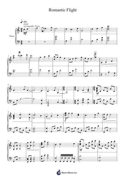 Romantic Flight Sheet Music by John Powell-Arr.Manlass