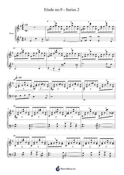 Etude no.9 - Series 2 Sheet Music by Arthur J. Fitzgerald-Arr.Selo Lysel