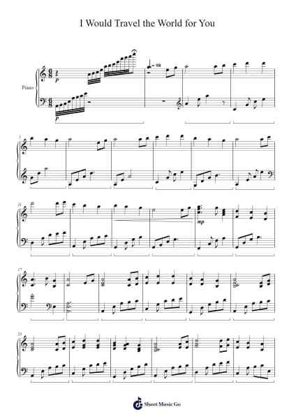 I Would Travel the World for You Sheet Music by Celthyan-Arr.Sigjeff