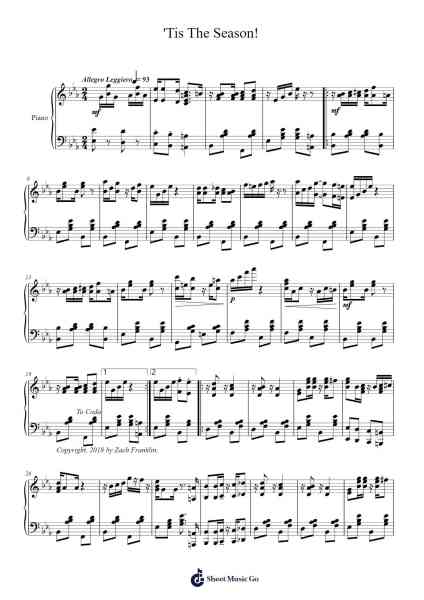 'Tis The Season! Sheet Music by Hicksreg-Arr.Springbott Fitchblume