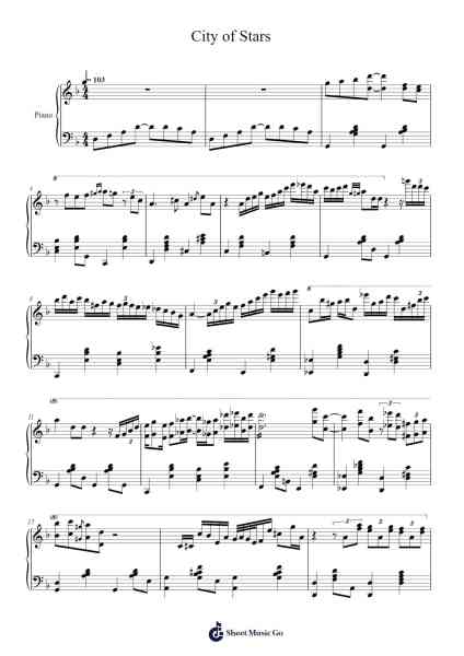 City of Stars Sheet Music by Justin Hurwitz-Arr.Hoonell Norusk