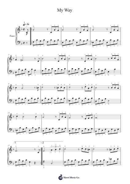 My Way Sheet Music by undefined-Arr.Cybing Gilldrew