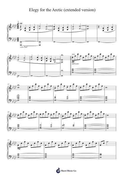 Elegy For The Arctic Sheet Music by Ludovico Einaudi-Arr.Kirkmaltz
