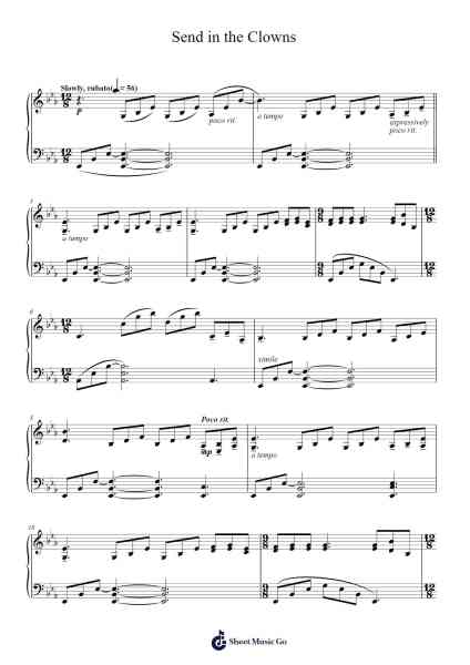 Send in the Clowns Sheet Music by Stephen Sondheim-Arr.Wilbeth