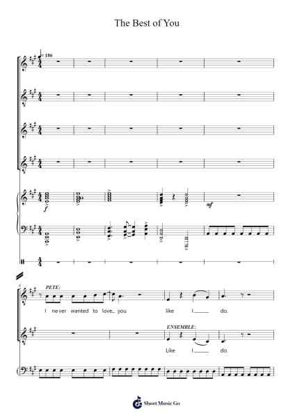 The Best of You Sheet Music by Jeff Blim-Arr.Lanps Gailkyle