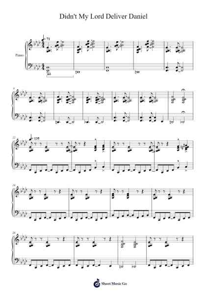Didn't My Lord Deliver Daniel Sheet Music by Roger Emerson-Arr.Wooraine Fintis
