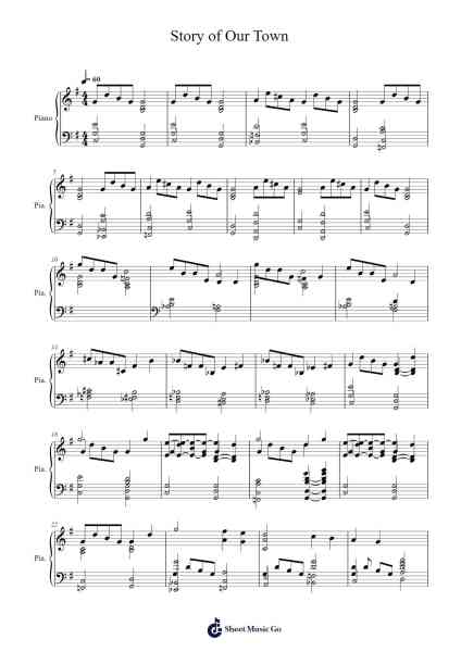The Story of Our Town Sheet Music by Aaron Copland-Arr.Grelitt Bachdrow