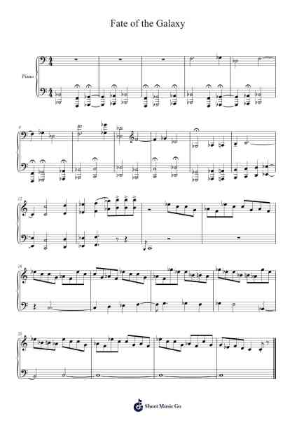 Fate of the Galaxy Sheet Music by Sam Hulick-Arr.Jesine