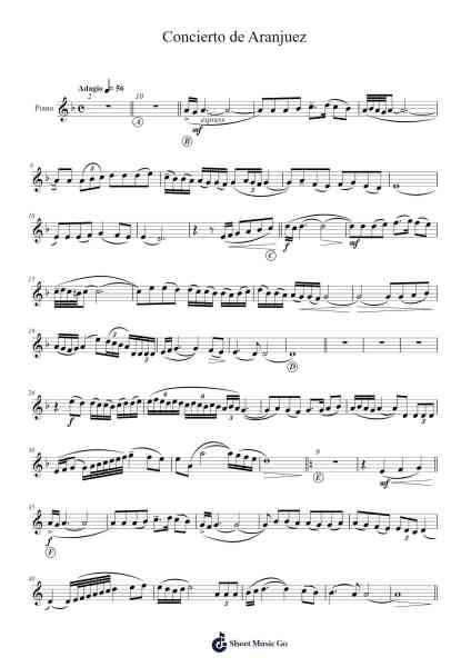 Concierto de Aranjuez Sheet Music by Joaquin Rodrigo-Arr.Moulboyce