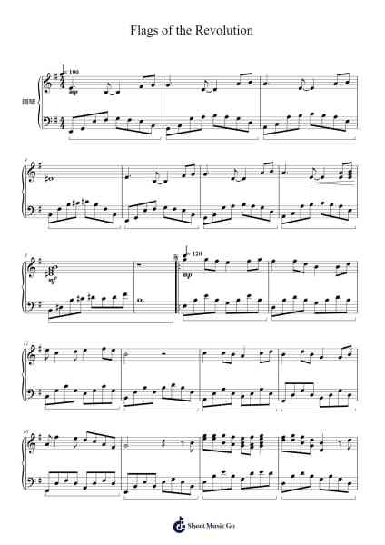 Flags of the Revolution Sheet Music by Jertab-Arr.Zimwild