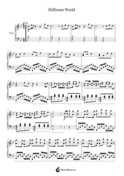 Different World Sheet Music by Harry McCabe-Arr.Cusnow Noahlis