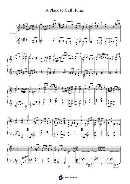 A Place to Call Home Sheet Music by Nobuo Uematsu-Arr.Humera