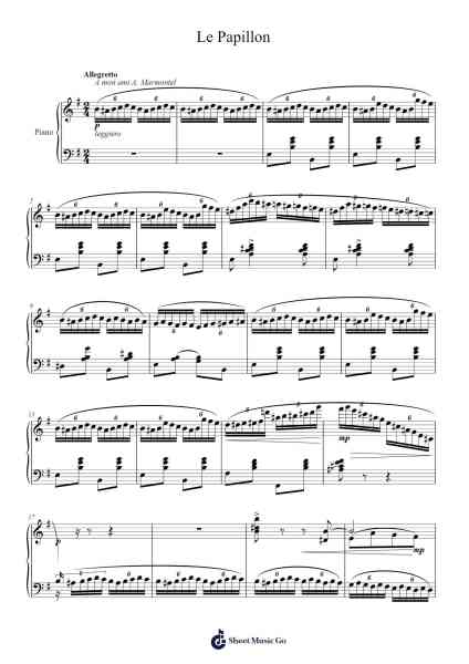 Le Papillon Sheet Music by Calixa Lavallée-Arr.Consdrow