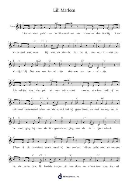 Lili Marleen Sheet Music by Norbert Schutze-Arr.Herloyd