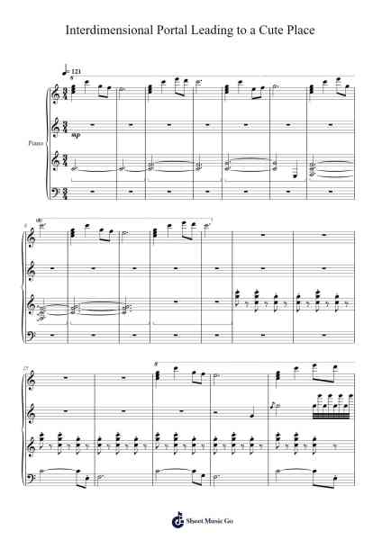 Interdimensional Portal Leading to a Cute Place Sheet Music by In Love With a Ghost/Snail's House-Arr.Hodhill