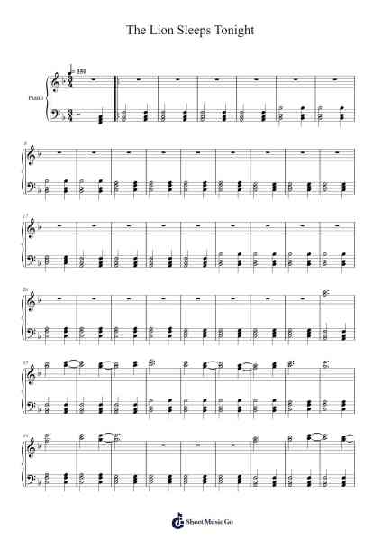 The Lion Sleeps Tonight Sheet Music by Cameron McMahon-Arr.Maltzster Colcott