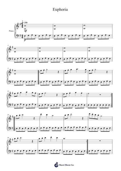 Euphoria Sheet Music by Greg Ryan-Arr.Sidser