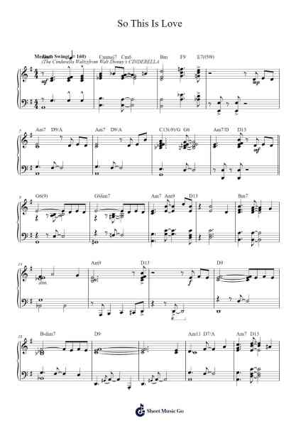 So This Is Love (The Cinderella Waltz) Sheet Music by Édith Piaf-Arr.Croftswilde Ruthtodd
